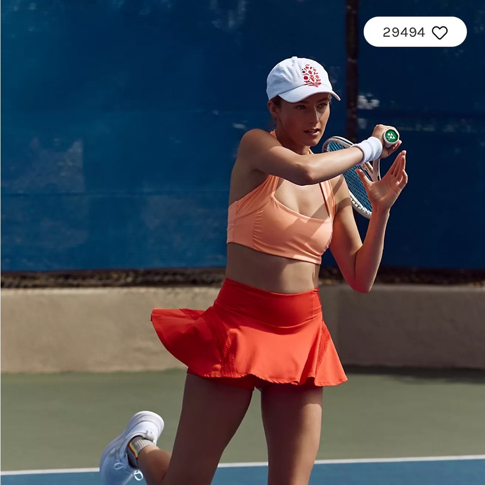 Orange Free People Movement pleats and thank you skort
